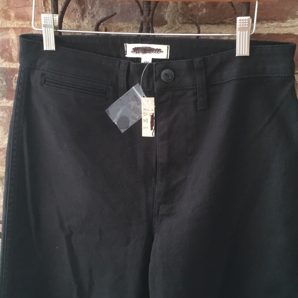 Madewell black Emmett wide leg pant 28P - Picture 8 of 8